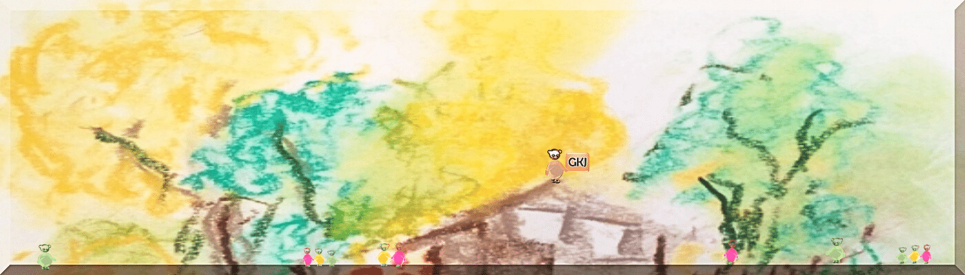 slider-gkj mit kleinen Bärchen in der Idylle mit Haus